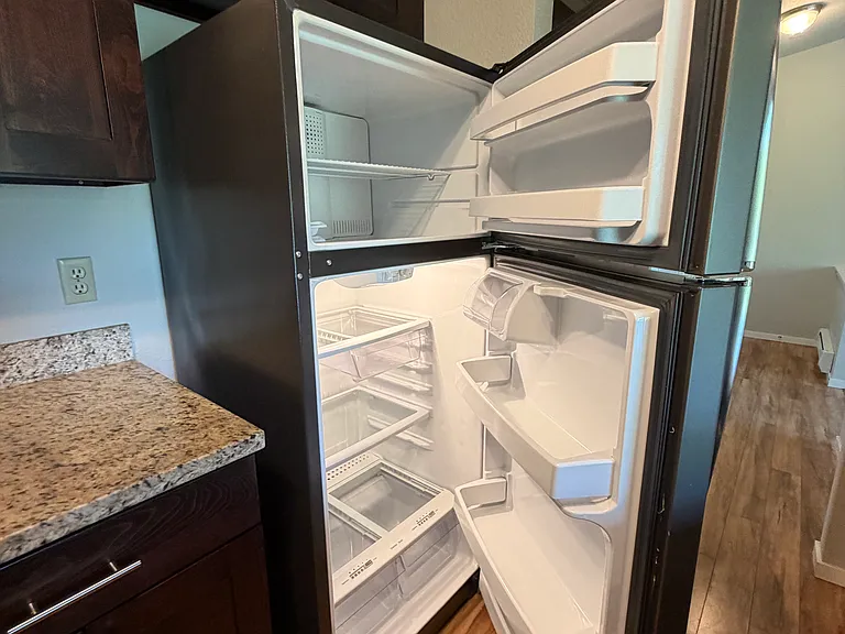 large immaculate refrigerator and freezer