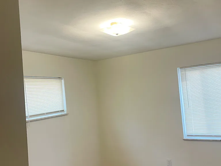 Back bedroom has new windows overlooking the garden