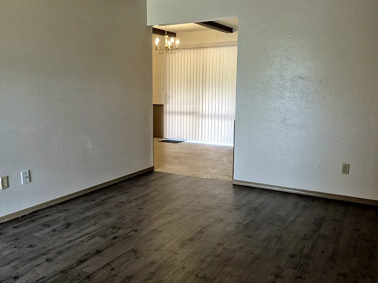 View from living into dining room