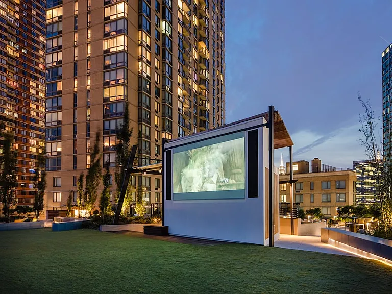 Rooftop terrace cinema