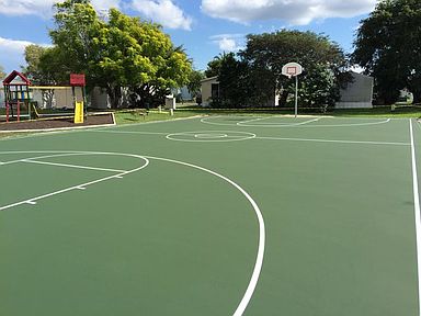 Basketball court same block