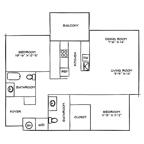 Floor plan Design 2A