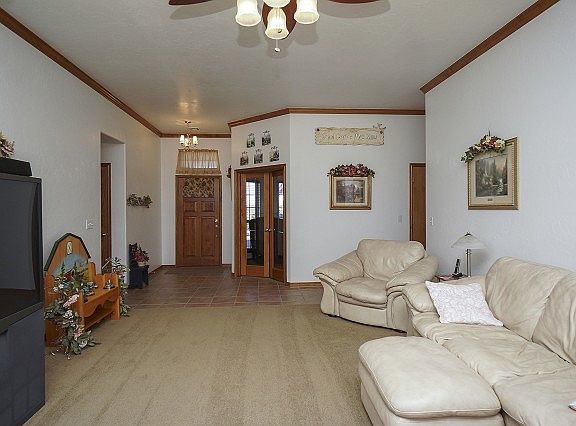 Entry opens into living room