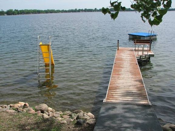 Right on the water