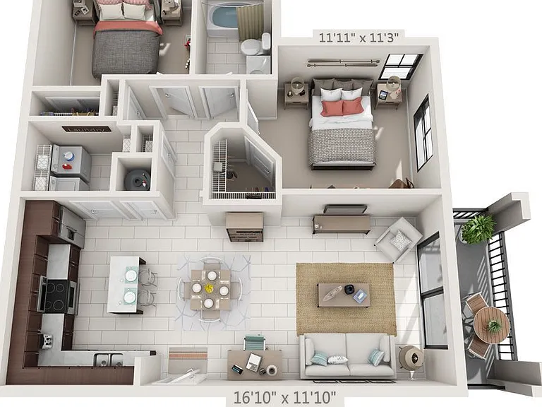 Solle Davie Luxury Apartments - Granada - 1 Beds - 1 Baths - 939 Sq. ft.