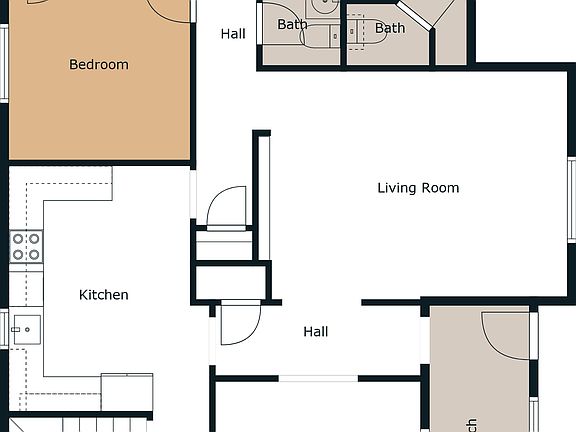 Upstairs floor plan