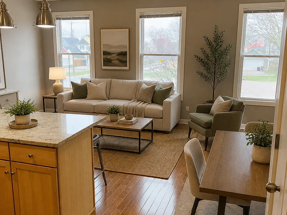 Open concept living space