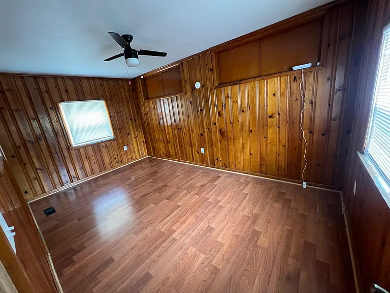 Bedroom 2. Large with extra storage space.
