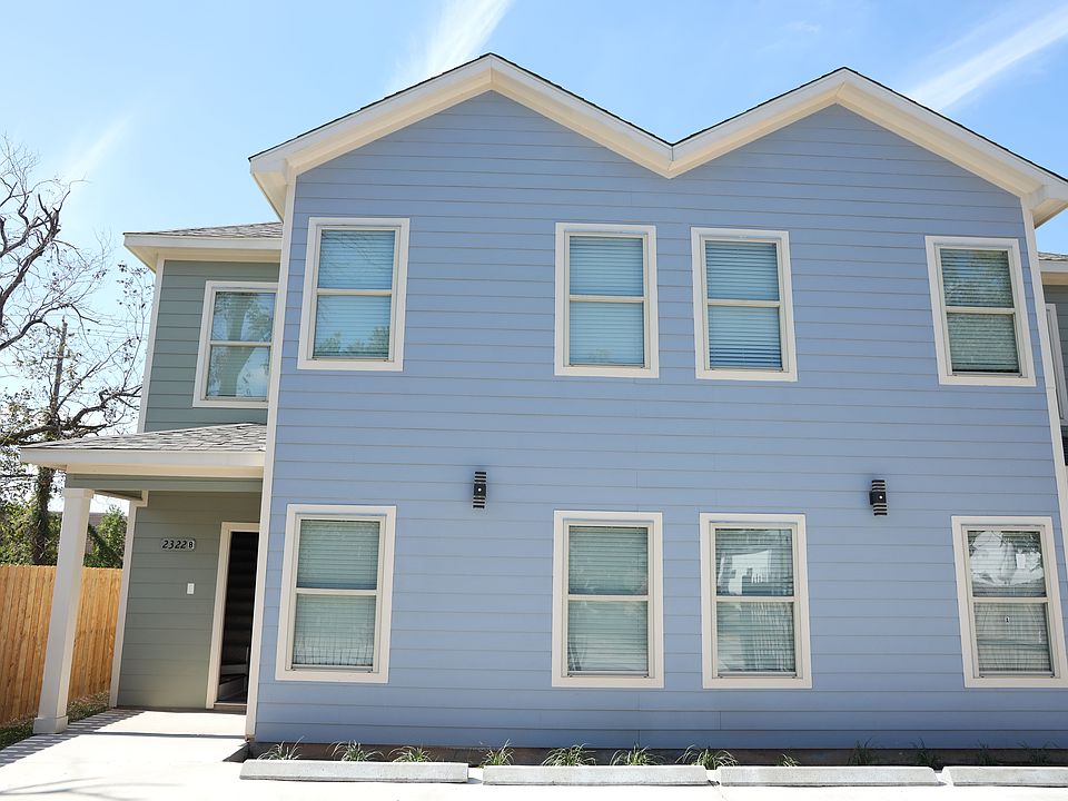 View of the front Unit A on the left and Unit B on the Right