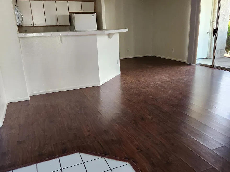 Living area including kitchen
