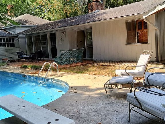 Patio and pool area.