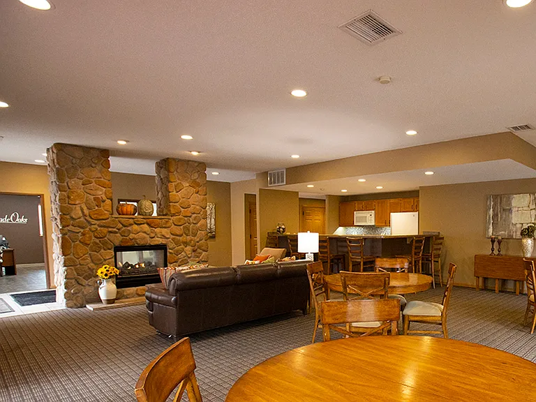 Fully furnished party room with plenty of space for you and your guests!
