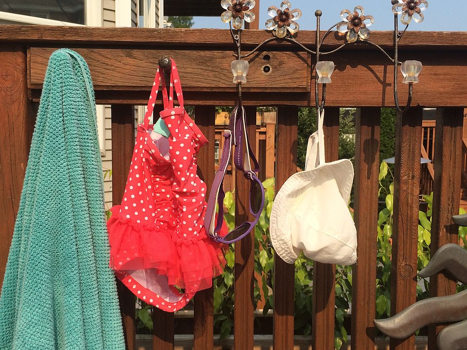 Summertime by the pool.  