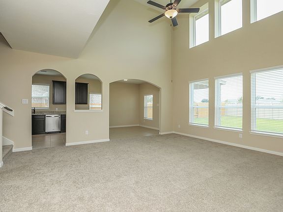 The spacious family room is ready to host all your gatherings
