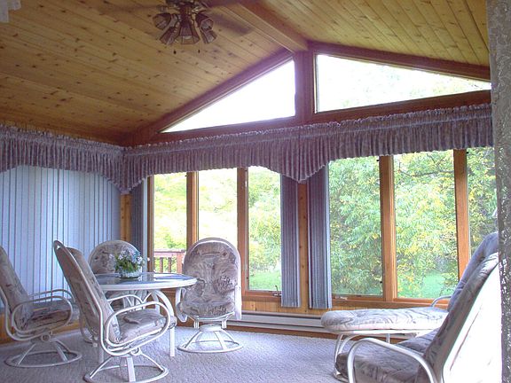Cedar lined 4 season porch