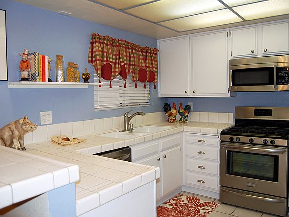 kitchen when staged