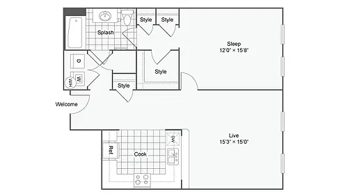 Floor plan A18