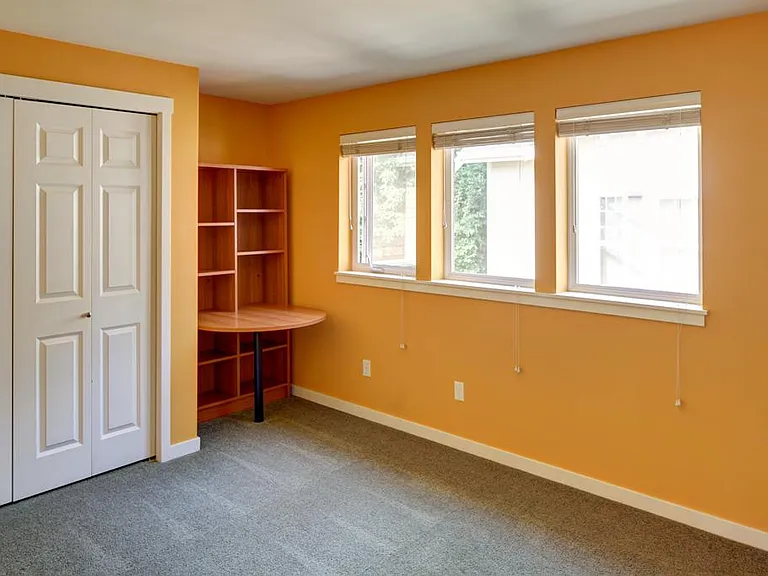 2nd bedroom suite with full bathroom inside , built-in office desk and large closet (upper level)