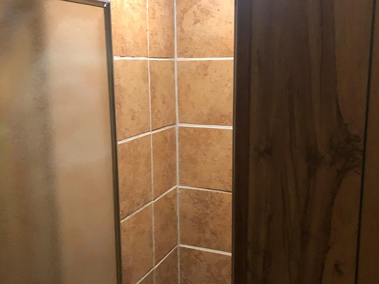 basement shower( not a great pic)