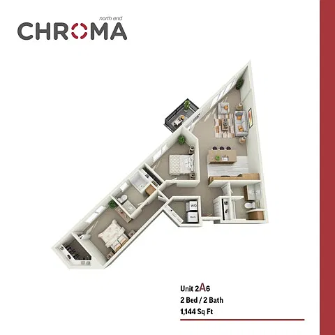 Floor plan 2A6