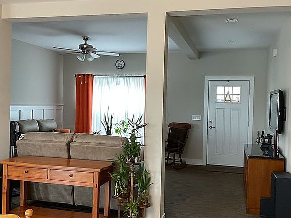 Dining room looking at front