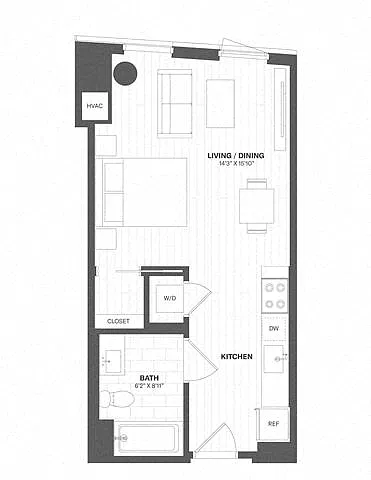 Floor plan Studio-s2