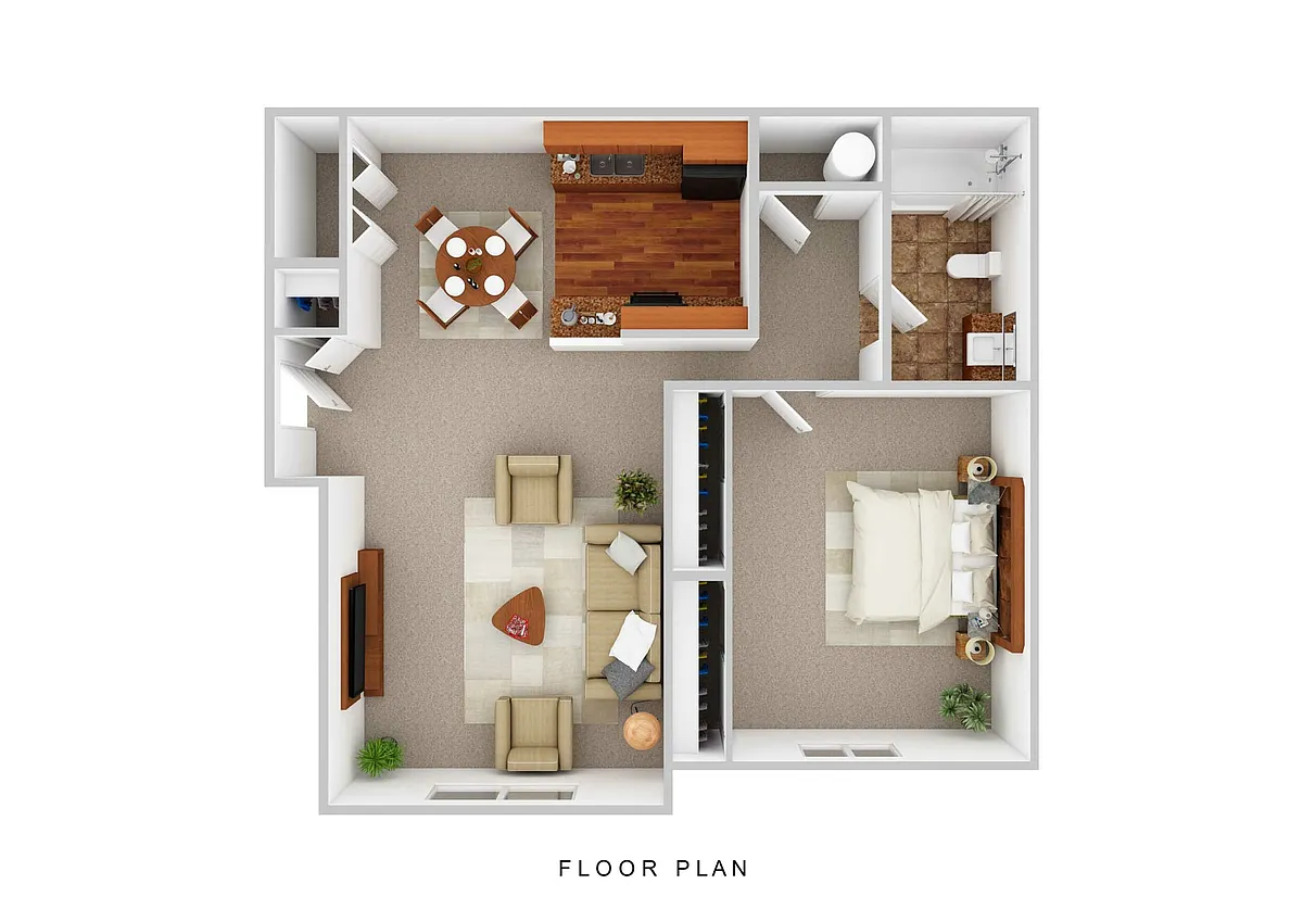 Floor plan Foxfire with Patio/Balcony