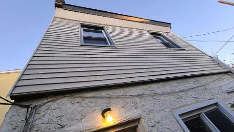 Outside south facing wall