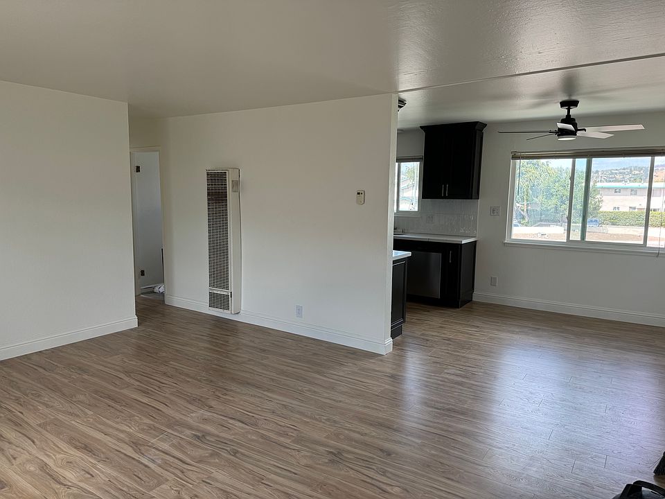 open living and dining space