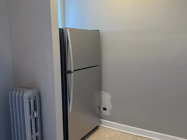 Kitchen with new fridge