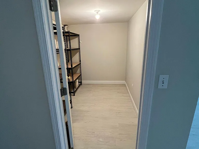 Walk-in Storage Closet Lower Level