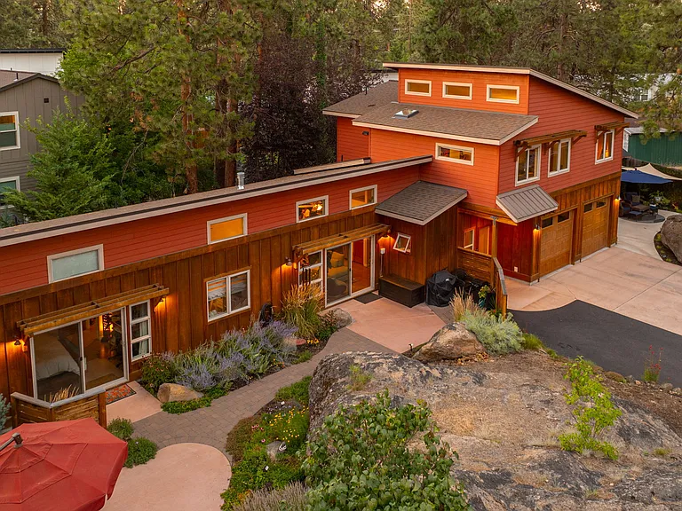 The main house from a drone