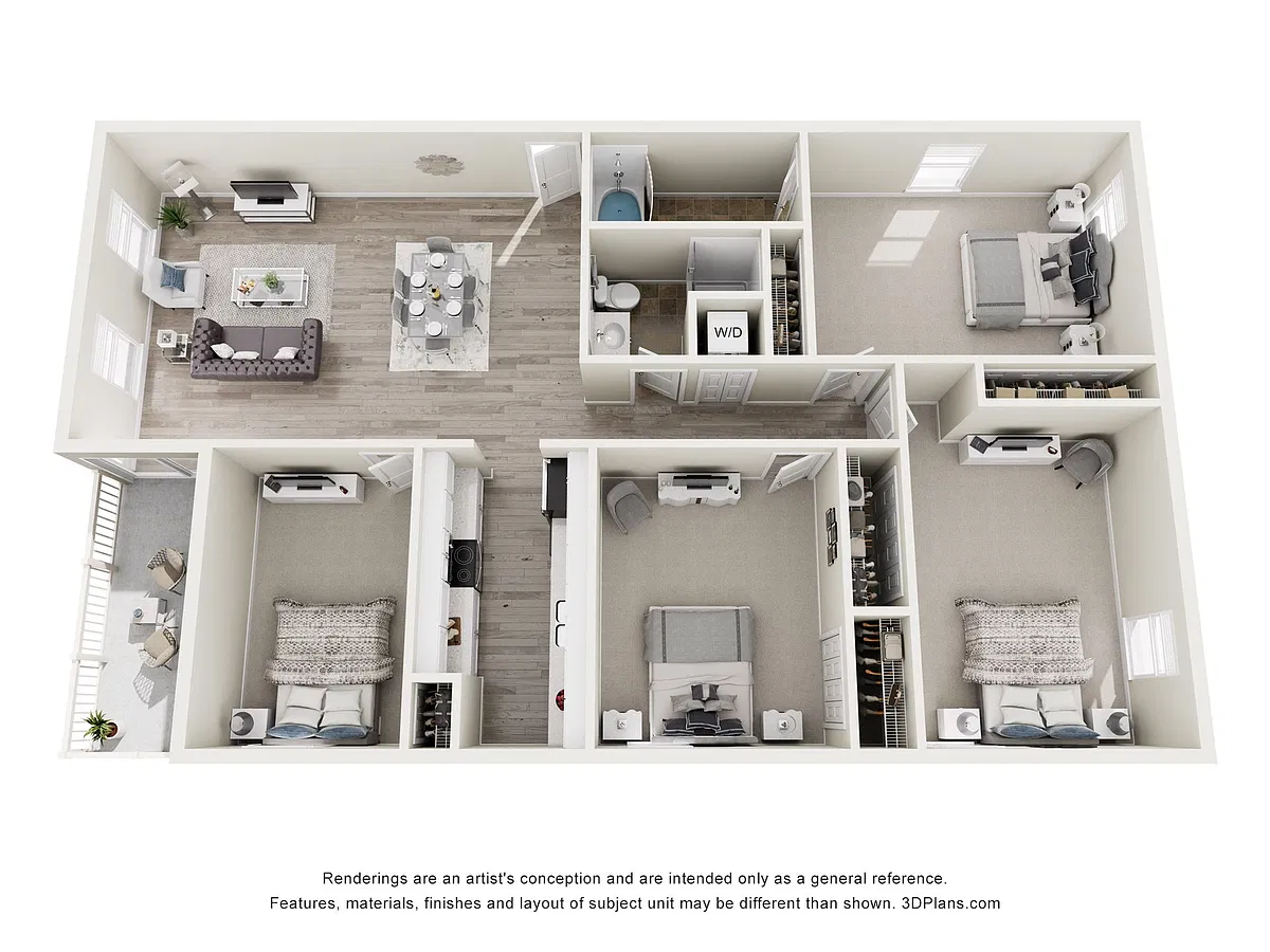 Floor plan Four Bedroom