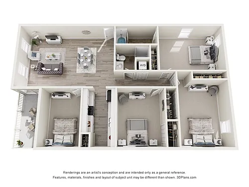 Floor plan Four Bedroom