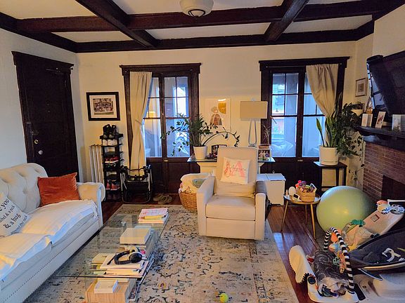 Living room looking toward screened porch