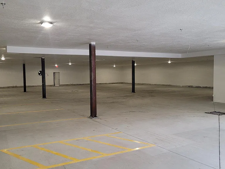 Secure garage.