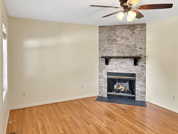 Living room with gas fireplace