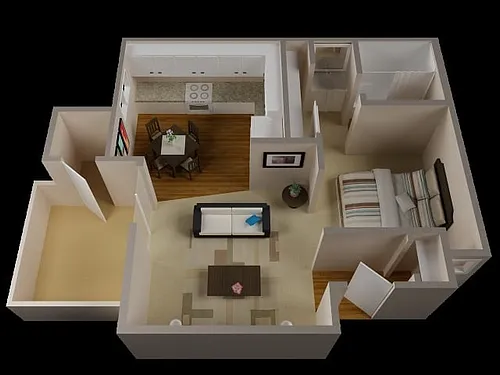 Floor plan Studio B