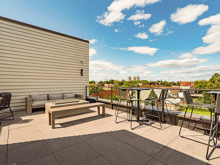 Long day? Head to the rooftop patio with firepit for some fresh air and relaxation.