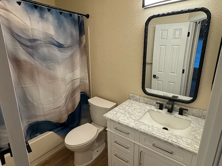 Main bath upstairs.