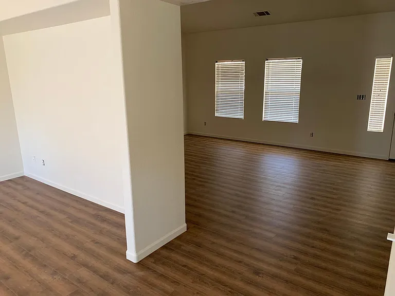living room and family room