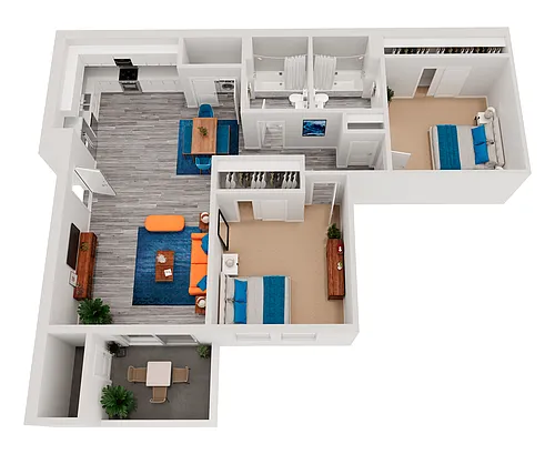 Floor plan 2X2