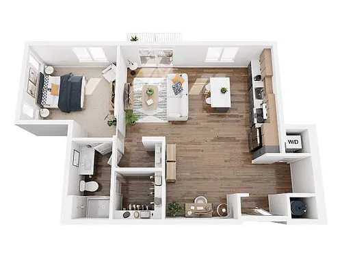 Floor plan 1B-9