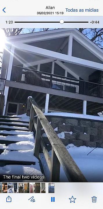 Rearview of the home