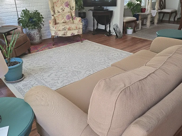 Living room ( unit does not come with furniture) . Walk in from front door and this space is the first thing you will see.