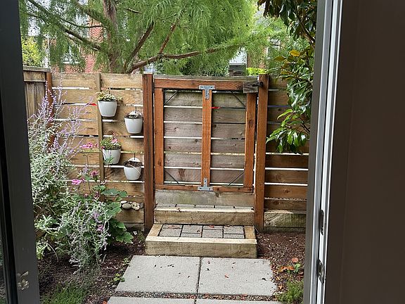 Gated entrance.