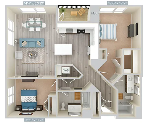 Floor plan B8-1250