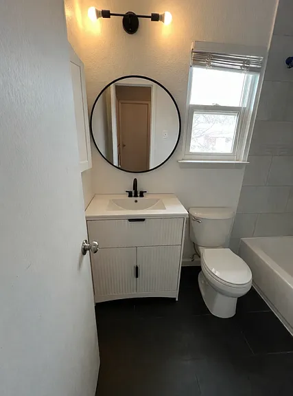Second bath (typically for second and third bedroom occupants)