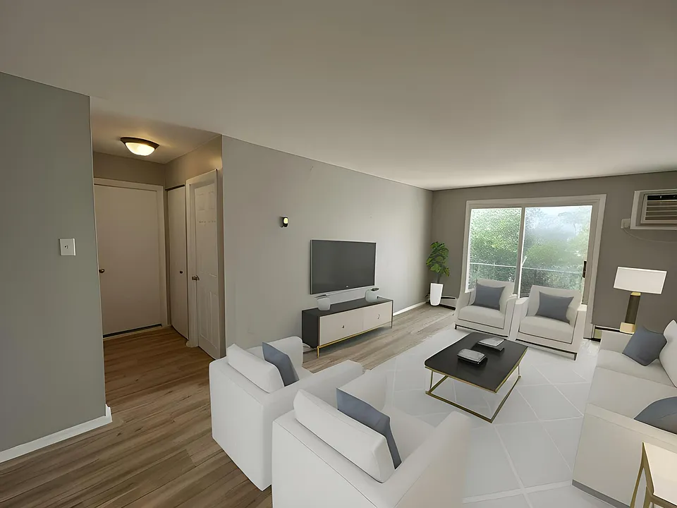 Virtually Staged Living Room