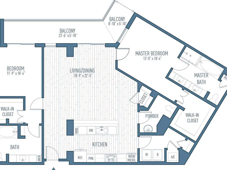 One Hermann Place - B14 - 2.5 Beds - 2.5 Baths - 1585 Sq. ft.